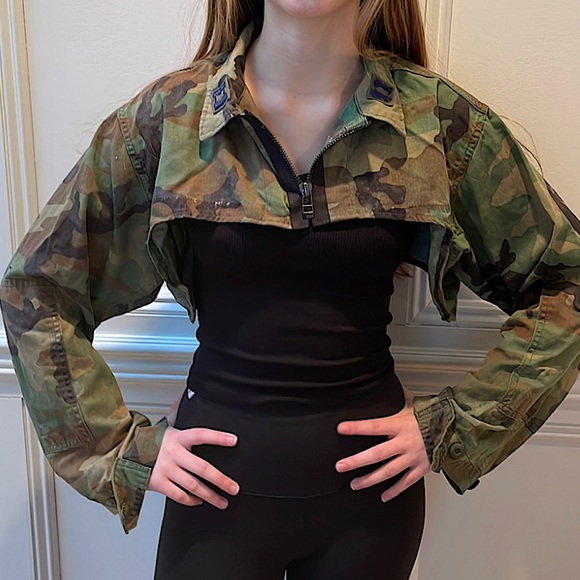 Vintage Furst of a kind NWT shrug camo top one size fits all handmade - Picture 1 of 11